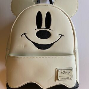 RARE GLOW IN THE DARK Disney Loungefly Mickey Mouse Backpack with NWT wallet